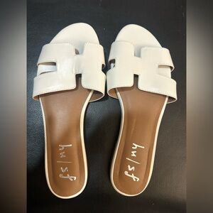 Stylish White Sandals by French Sole
